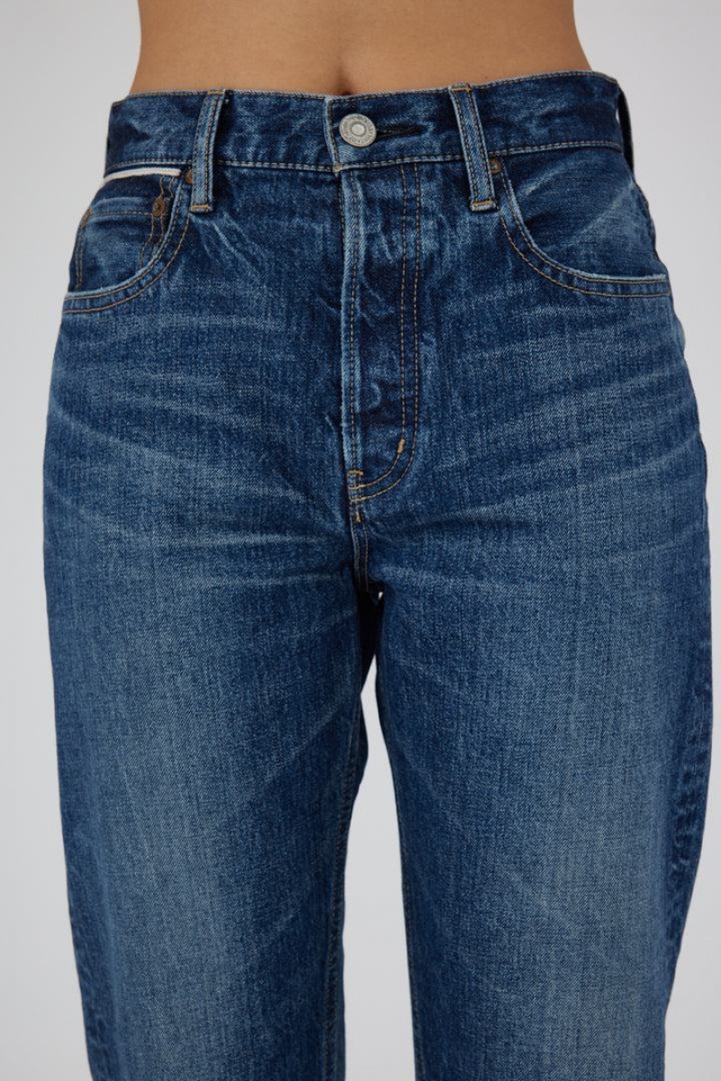 Dámské Džíny Moussy Vintage Widtsoe Široké Rovný Blankyt | NIW1161TM