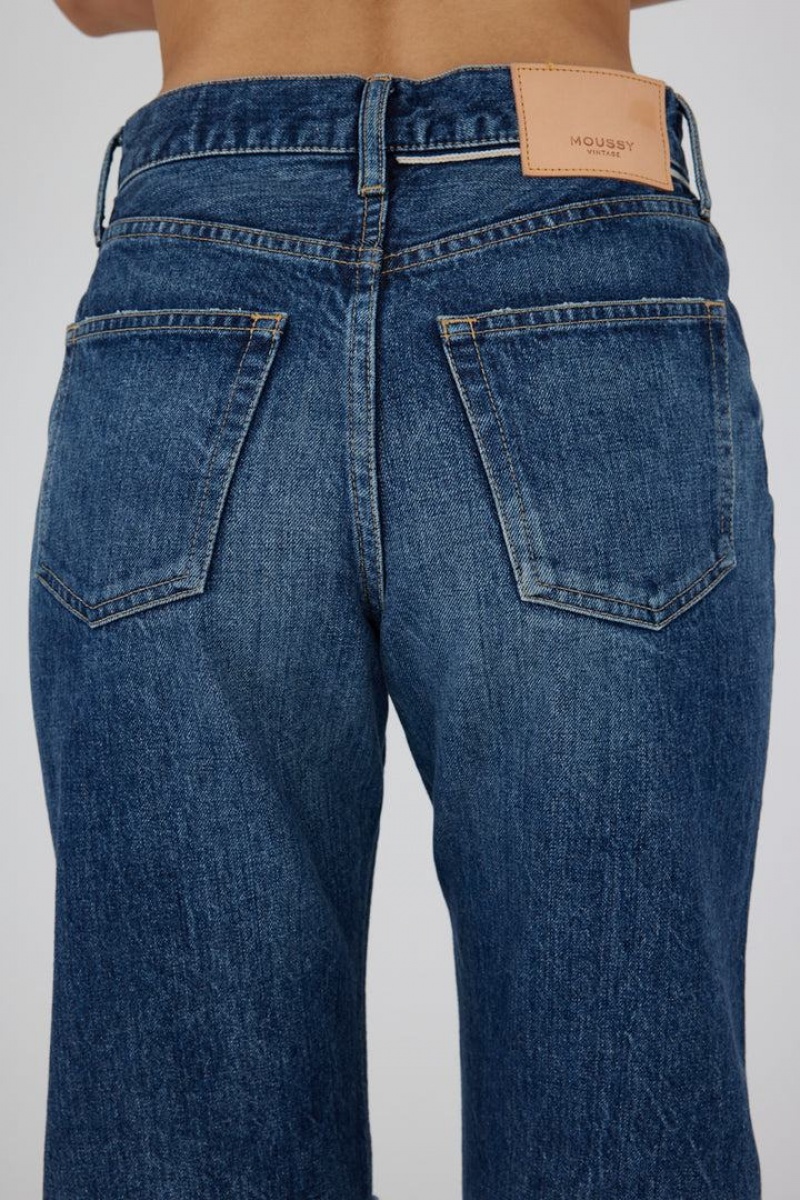 Dámské Džíny Moussy Vintage Widtsoe Široké Rovný Blankyt | NIW1161TM