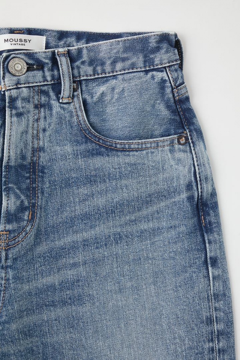Dámské Džíny Moussy Vintage Woodhaven Široké Rovný Blankyt | VWX2599WF