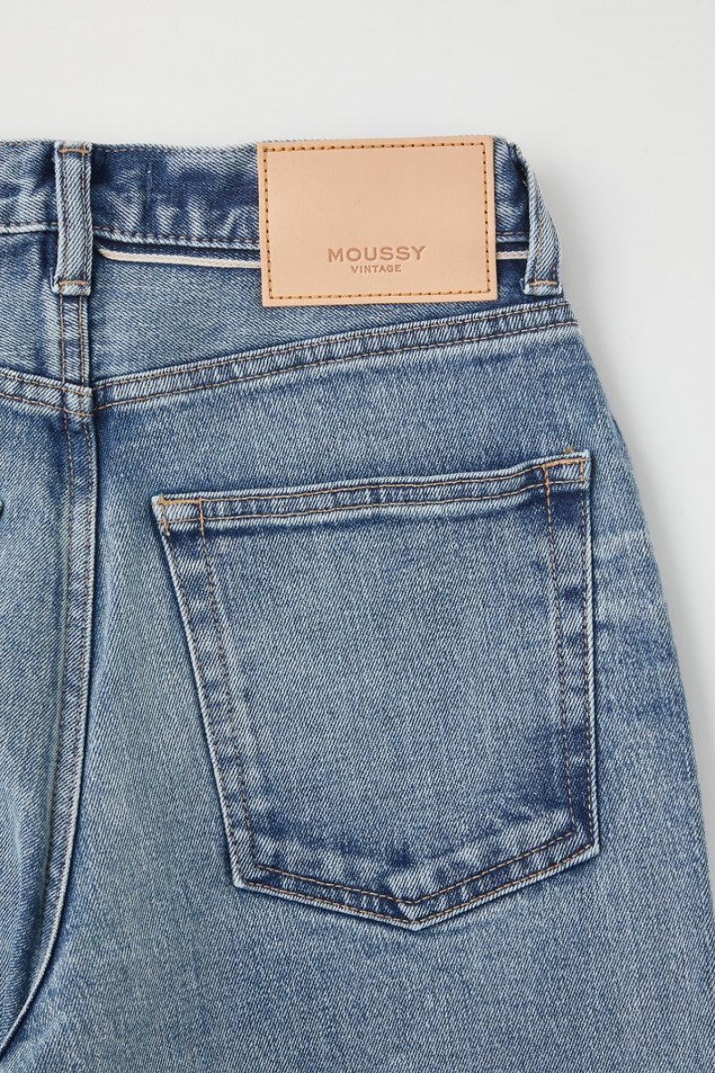 Dámské Džíny Moussy Vintage Woodhaven Široké Rovný Blankyt | VWX2599WF
