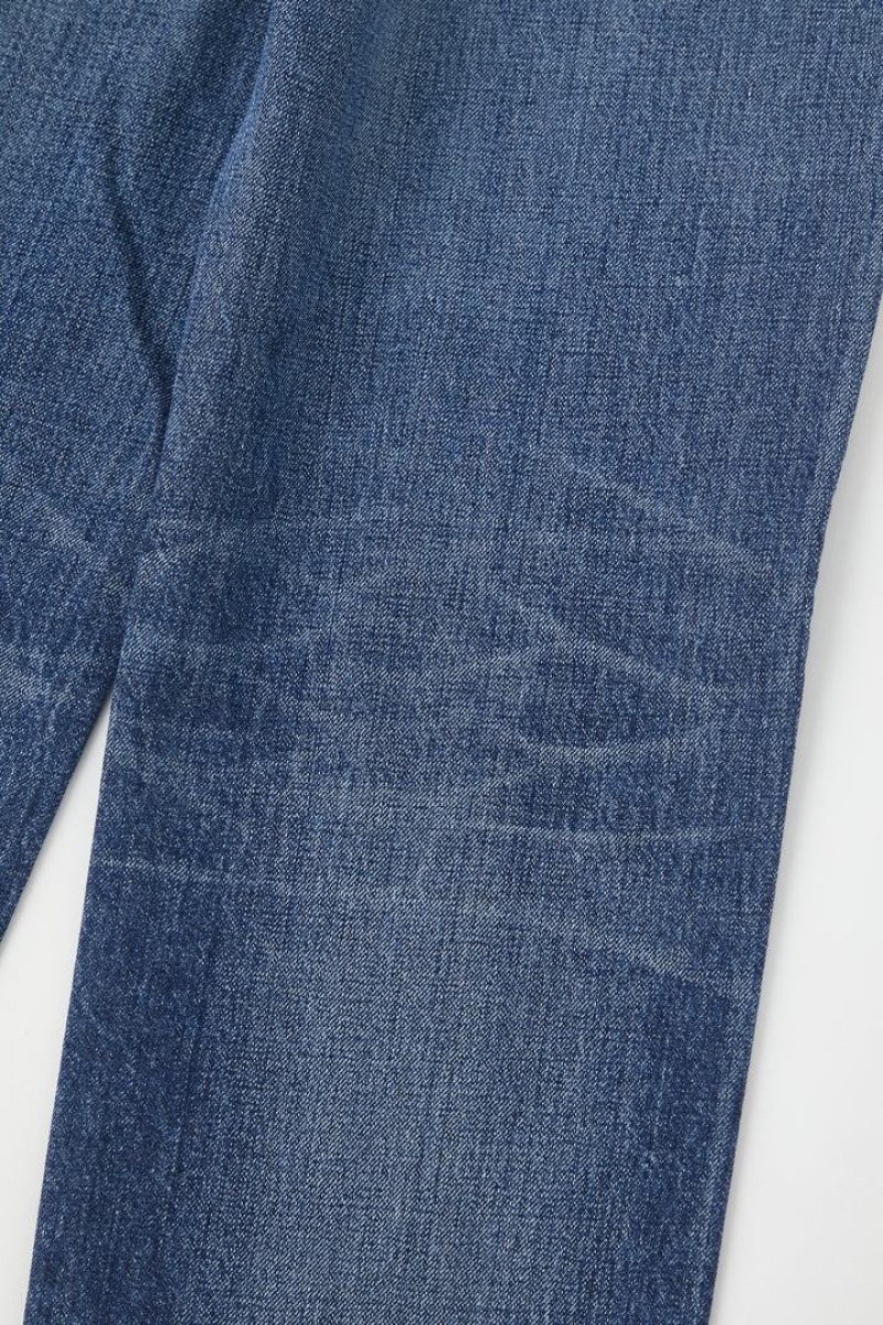 Dámské Džíny Moussy Vintage Wyan Široké Rovný Tmavě Blankyt | SJA9264WS
