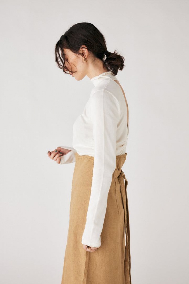 Dámské Halenka Moussy Back Open Tuck Top Bílé | ZCC9834KB