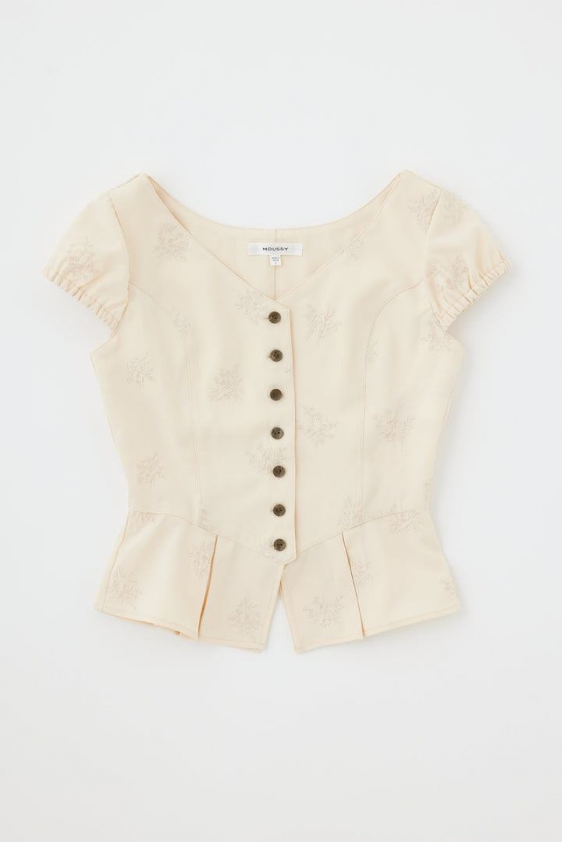 Dámské Halenka Moussy Corset Design Bílé | STY5426PM