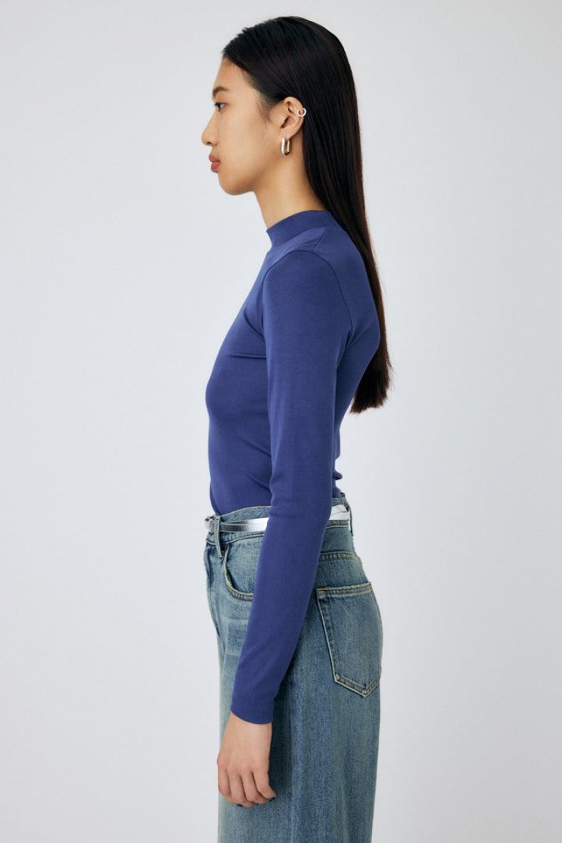 Dámské Halenka Moussy High Neck Skin Top Blankyt | VBS4172XK