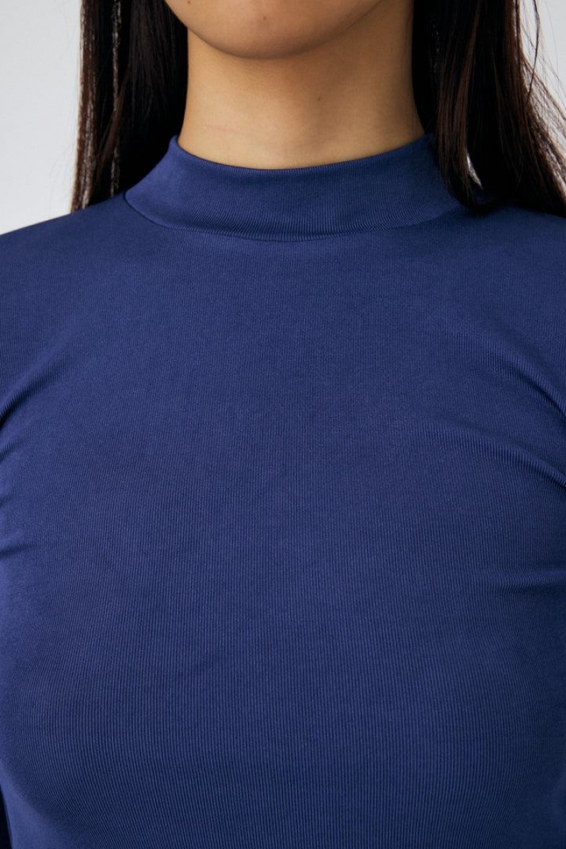 Dámské Halenka Moussy High Neck Skin Top Blankyt | VBS4172XK