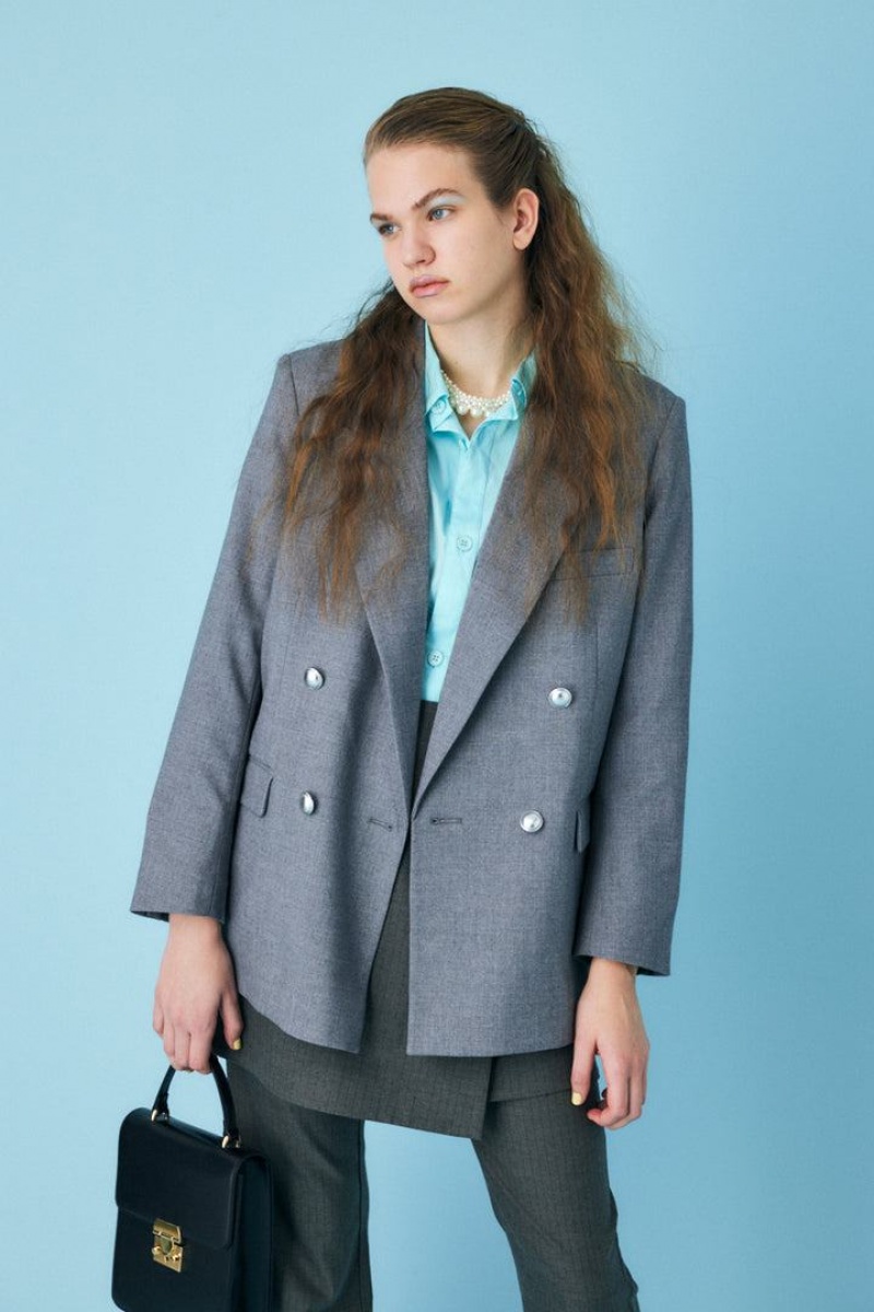 Dámské Kabáty Moussy Double Blazers Šedé | FWW3050OF
