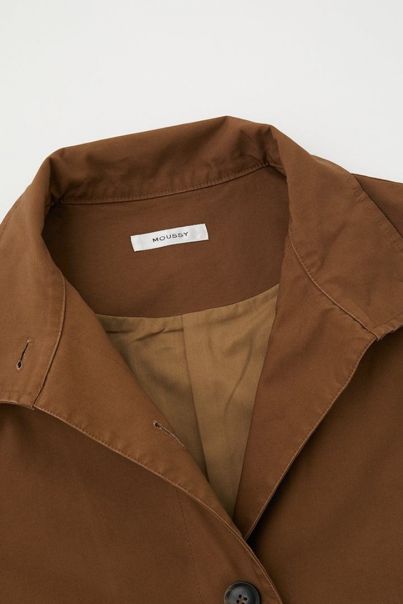 Dámské Kabáty Moussy Military Poncho Hnědé | RZO961XS