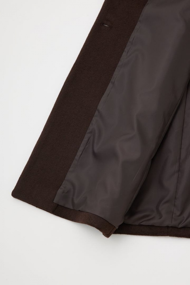 Dámské Kabáty Moussy Rovný Long Hnědé | GXP8432MT