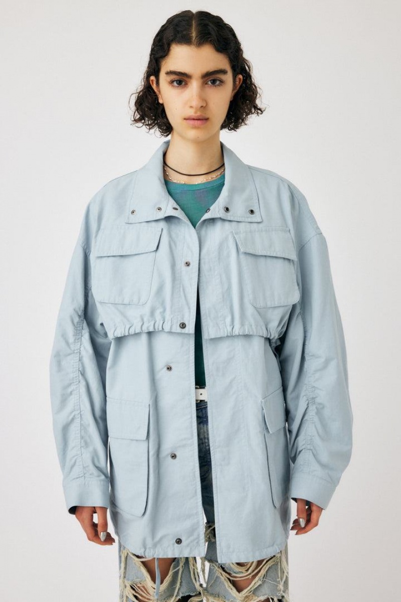 Dámské Kabáty Moussy Utility Bolero Světle Blankyt | SWP5618AM