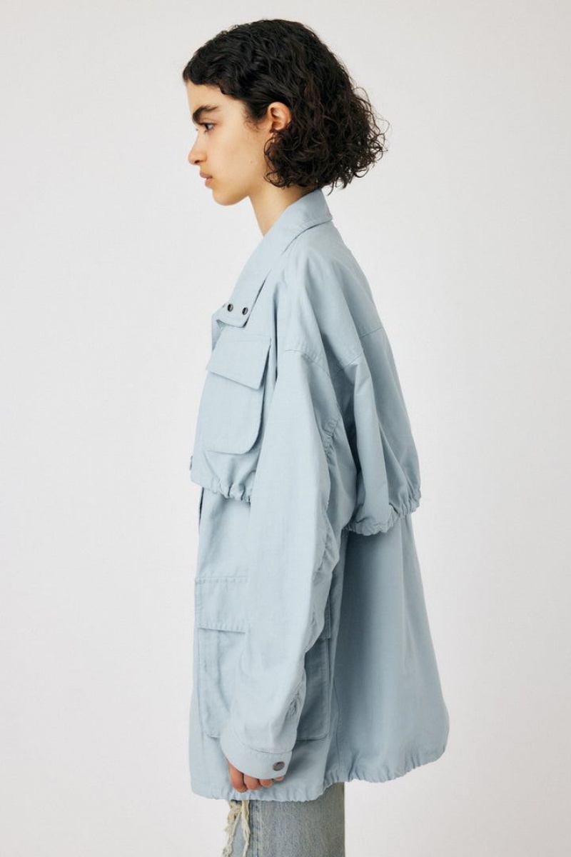 Dámské Kabáty Moussy Utility Bolero Světle Blankyt | SWP5618AM