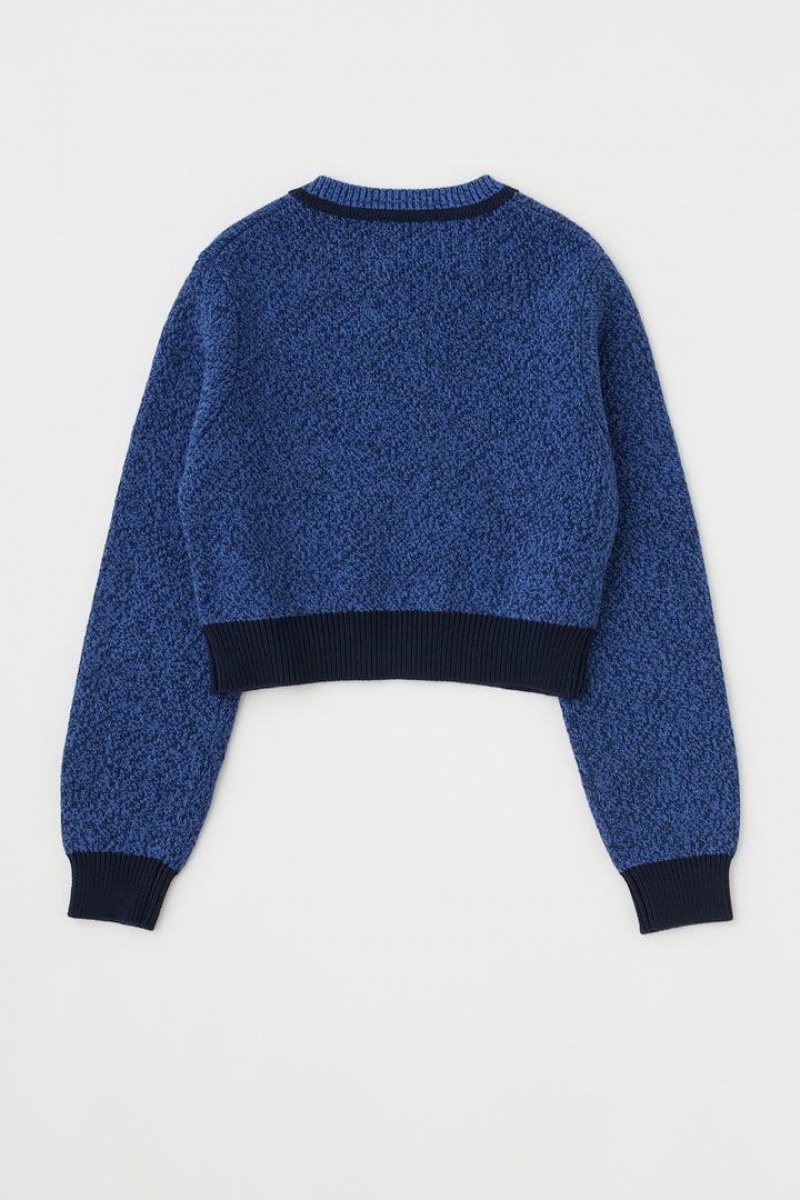 Dámské Kardigan Moussy Bicolor Tmavě Blankyt | GTQ3676GP