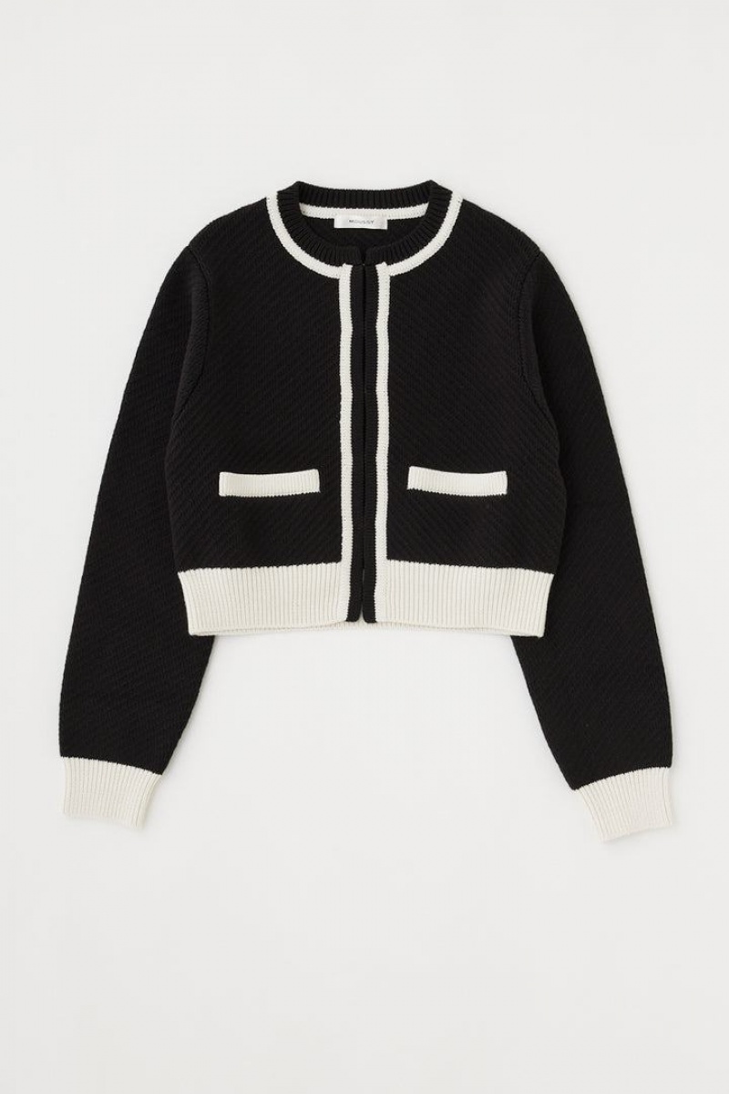 Dámské Kardigan Moussy Bicolor Černé | BQV469AU