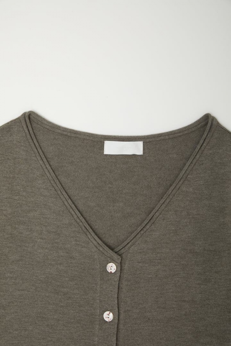 Dámské Kardigan Moussy Emsemble Knit Šedé | LKJ8010OF