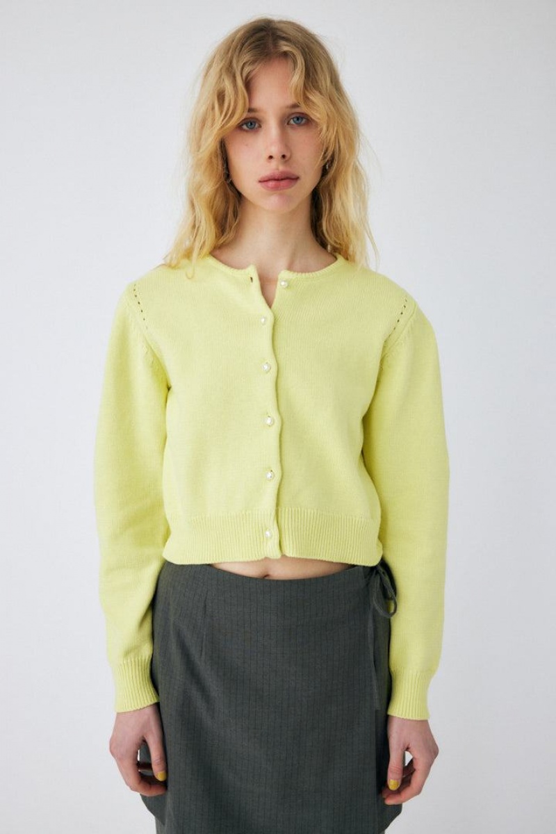 Dámské Kardigan Moussy Floral Printed Knit Zelene | FOF7491DF