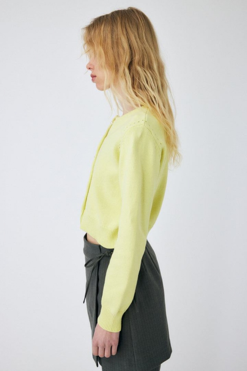 Dámské Kardigan Moussy Floral Printed Knit Zelene | FOF7491DF