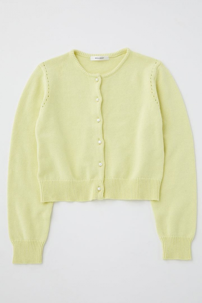 Dámské Kardigan Moussy Floral Printed Knit Zelene | FOF7491DF