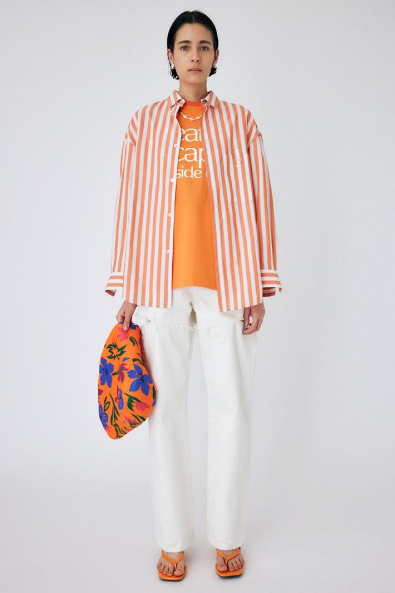 Dámské Košile Moussy Candy Stripe Oranžové | OUI5654DJ