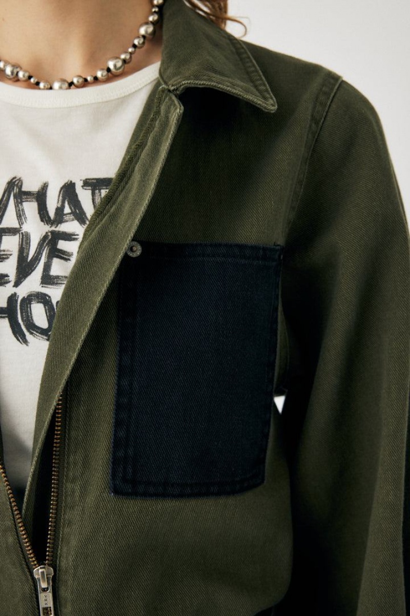 Dámské Kombinéza Moussy Patch Detail Rompers Hnědožlutý | UVC6935DX