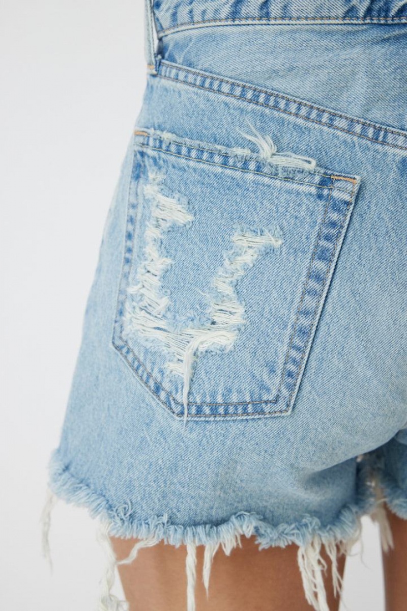 Dámské Kraťasy Moussy Vintage Wheatfield Světle Blankyt | DLE1443FO