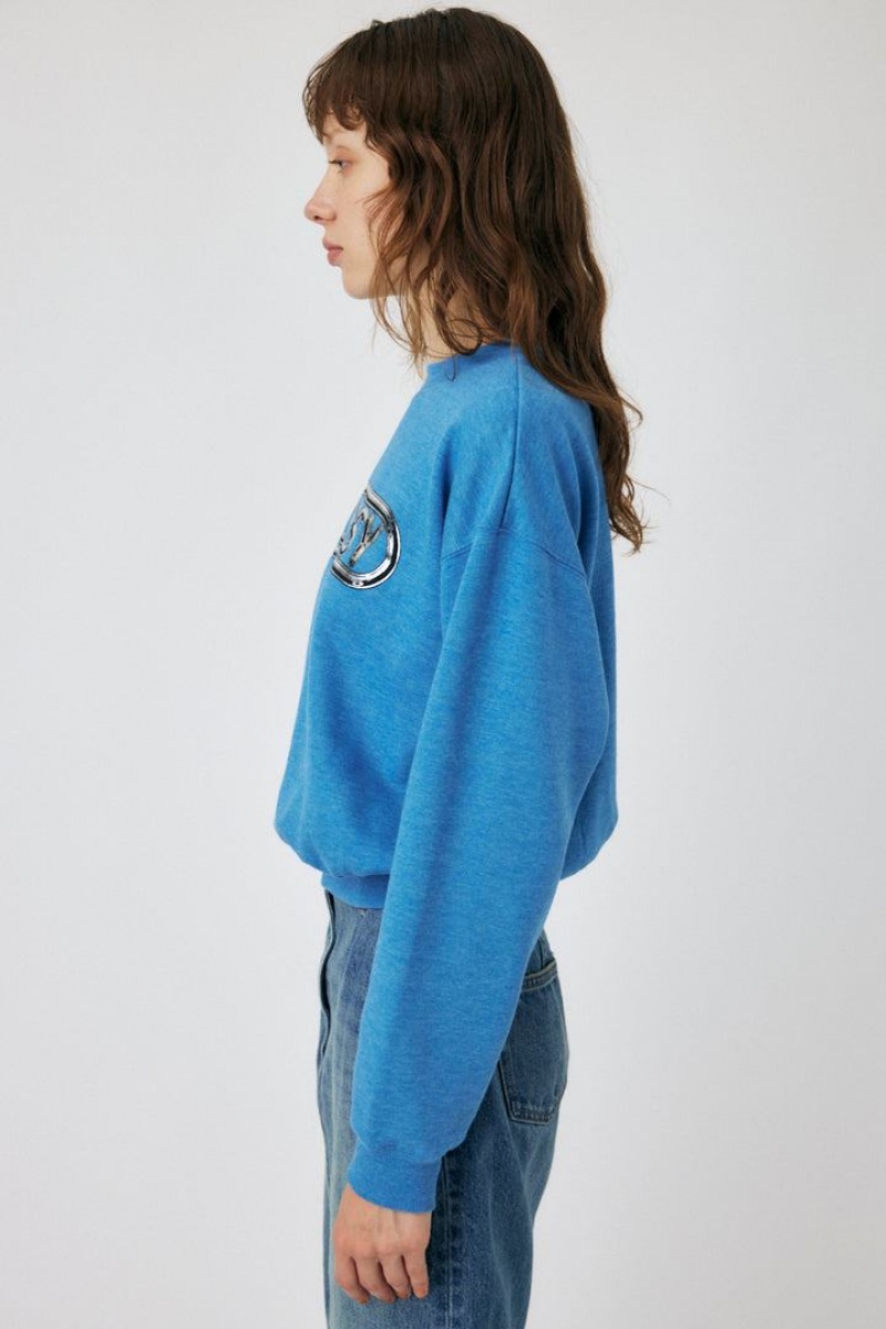 Dámské Mikiny Moussy Metallic Logo Blankyt | RPC3283FN