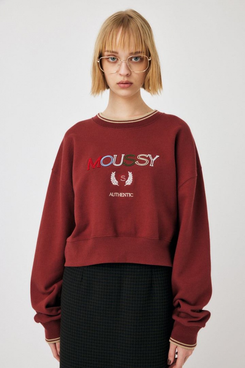 Dámské Mikiny Moussy Outline Červené | PIK266KA