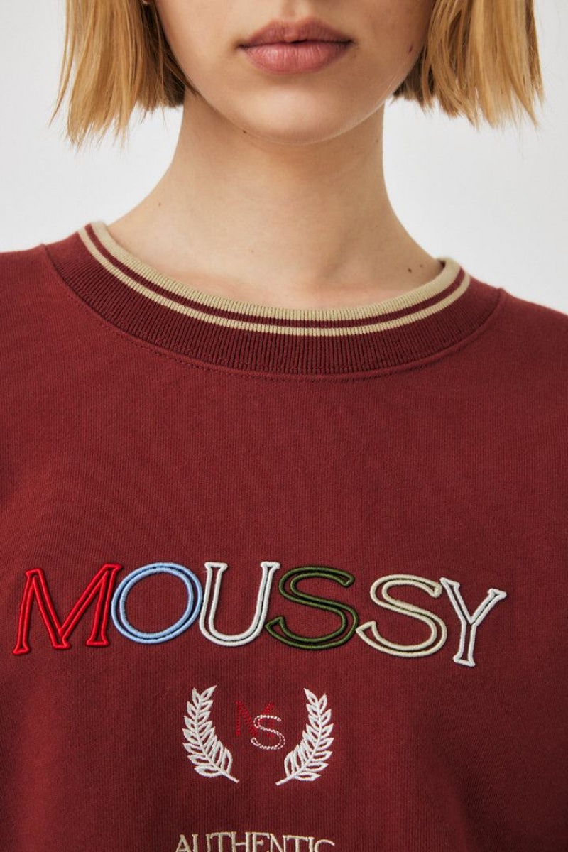 Dámské Mikiny Moussy Outline Červené | PIK266KA