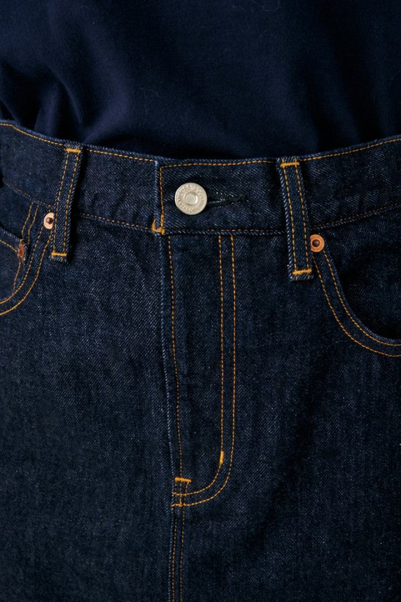 Dámské Sukně Moussy Denim Mini Tmavě Blankyt | MET8032RQ