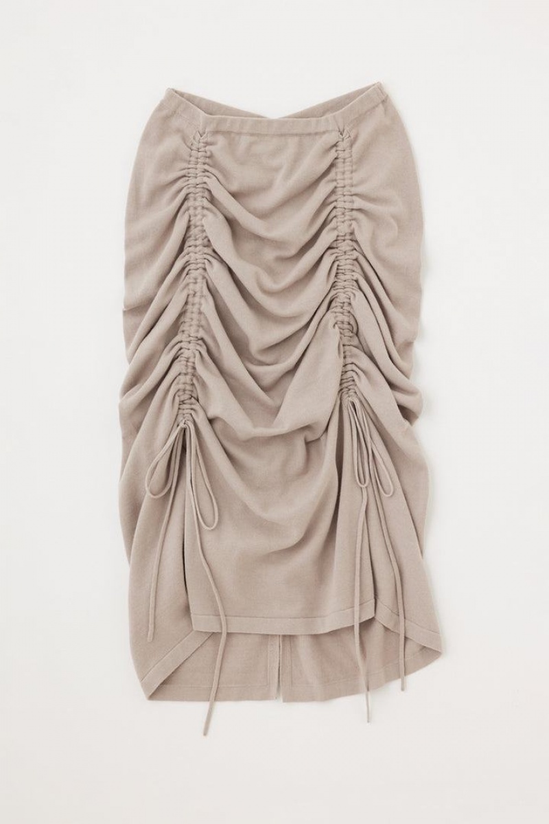 Dámské Sukně Moussy Gathering Knit Šedé | YWZ10075LT