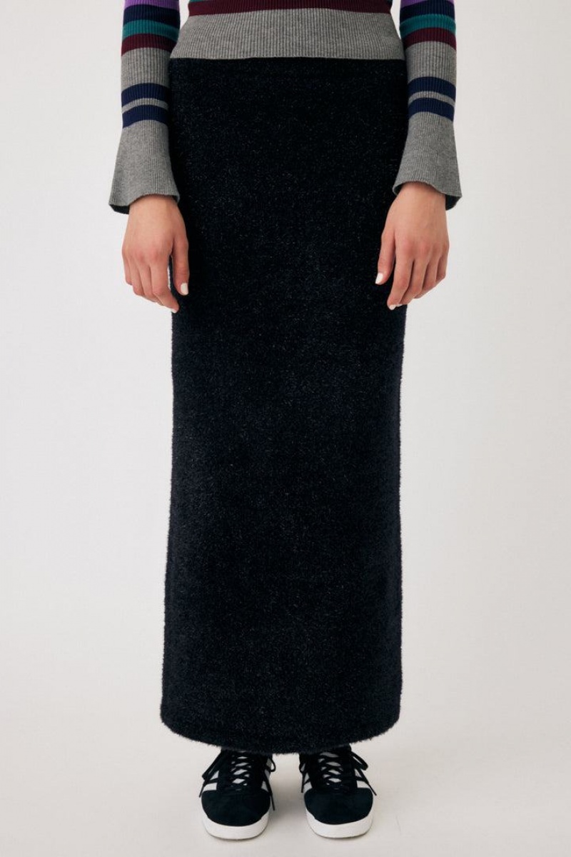 Dámské Sukně Moussy Glitter Knit Černé | KXD1813CB