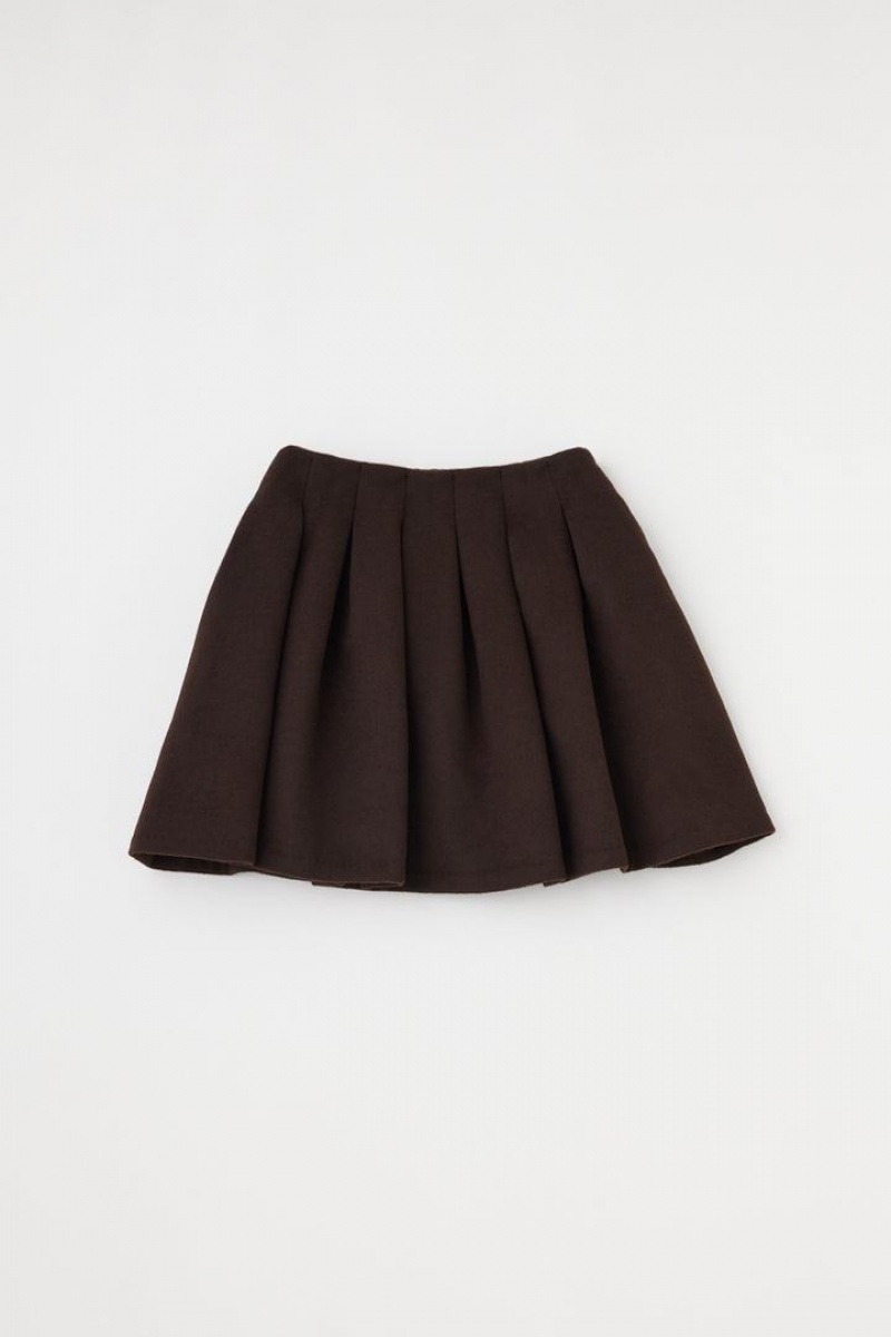 Dámské Sukně Moussy Tuck Mini Hnědé | ZIP9149RL