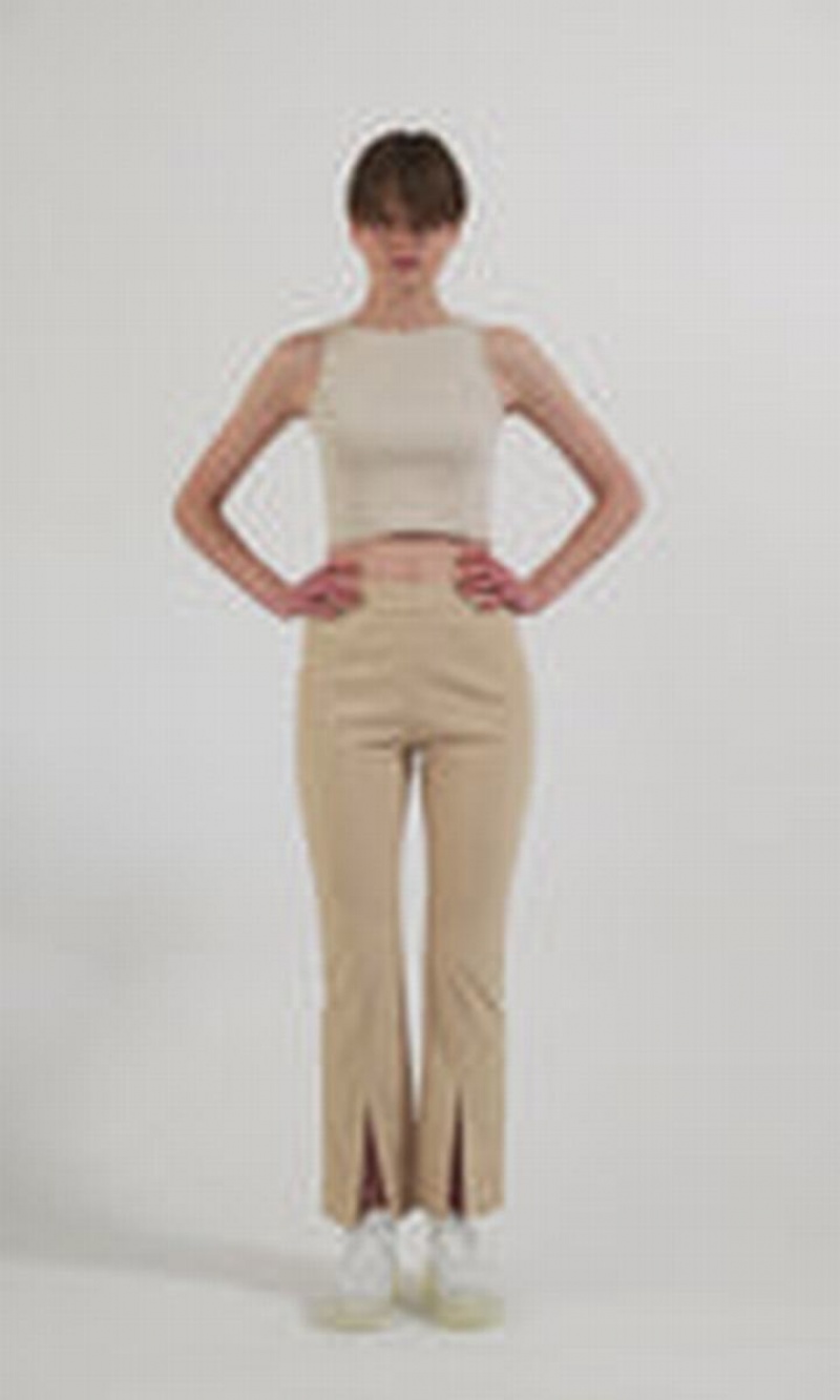 Dámské Tílko Moussy Cropped Bílé | JVN185WN