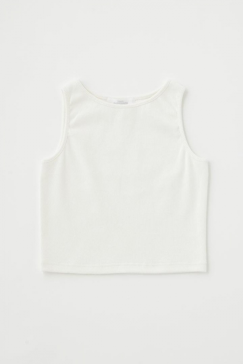 Dámské Tílko Moussy Cropped Bílé | JVN185WN