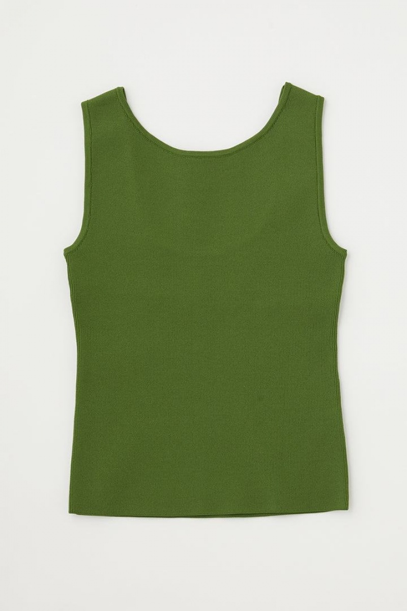 Dámské Tílko Moussy Knit Zelene | OXE9056VY