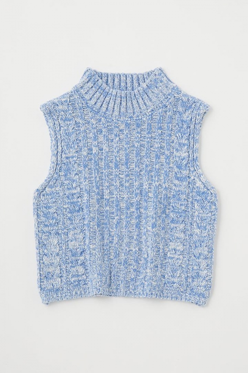 Dámské Tílko Moussy Mix Color Knit Blankyt | EST5766JH