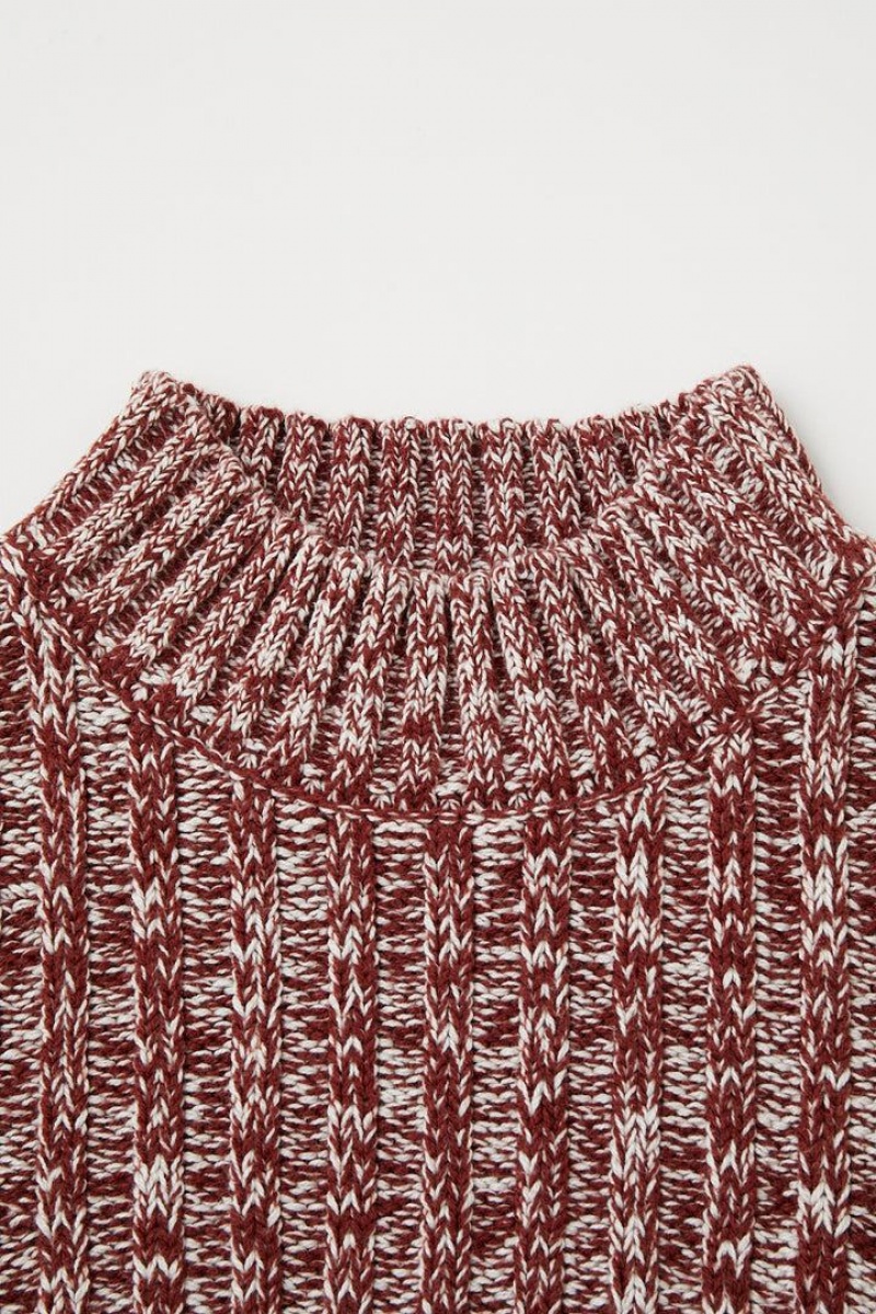 Dámské Tílko Moussy Mix Color Knit Hnědé | OBV7460YS