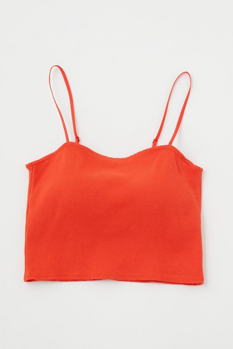 Dámské Tílko Moussy Square Camisole Červené | CYD4326AU