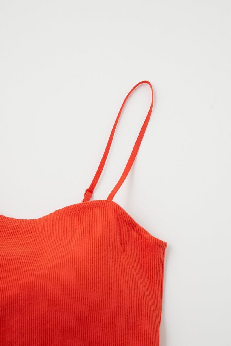 Dámské Tílko Moussy Square Camisole Červené | CYD4326AU