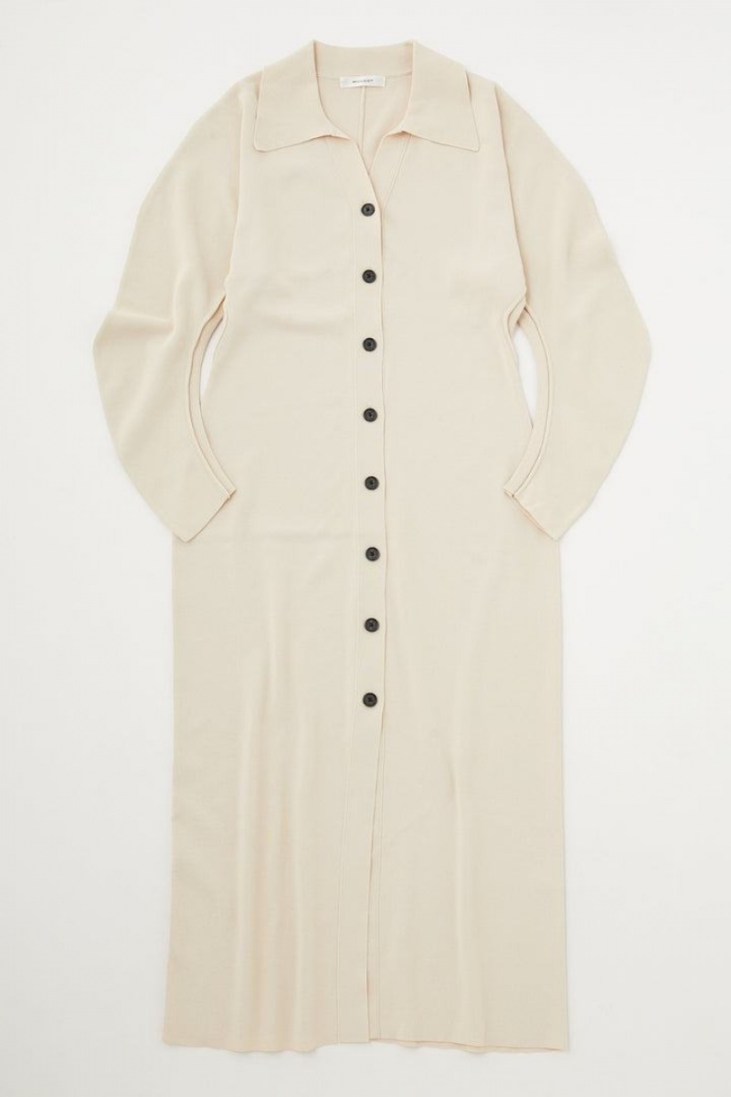Dámské Šaty Moussy Curve Sleeve Knit Béžový | KVZ2786AY