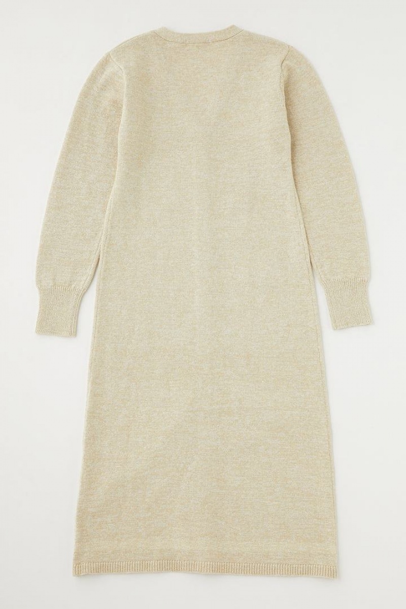 Dámské Šaty Moussy Mix Color Long Hnědožlutý | MHJ3212HW