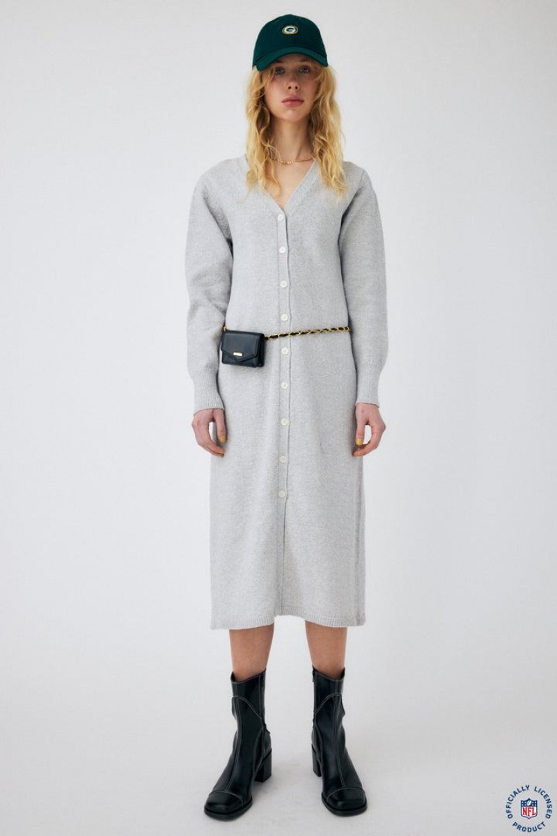 Dámské Šaty Moussy Mix Color Long Šedé | LMV1314VH