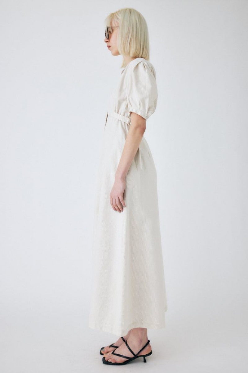 Dámské Šaty Moussy Side Belt Flare Hnědožlutý | SIE2483HV