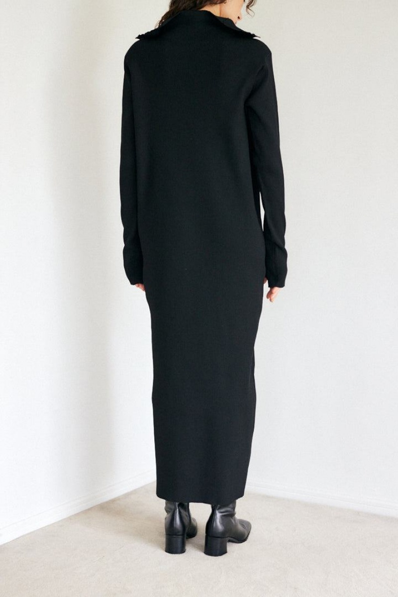 Dámské Šaty Moussy Turtle Knit Černé | LMU6497CL
