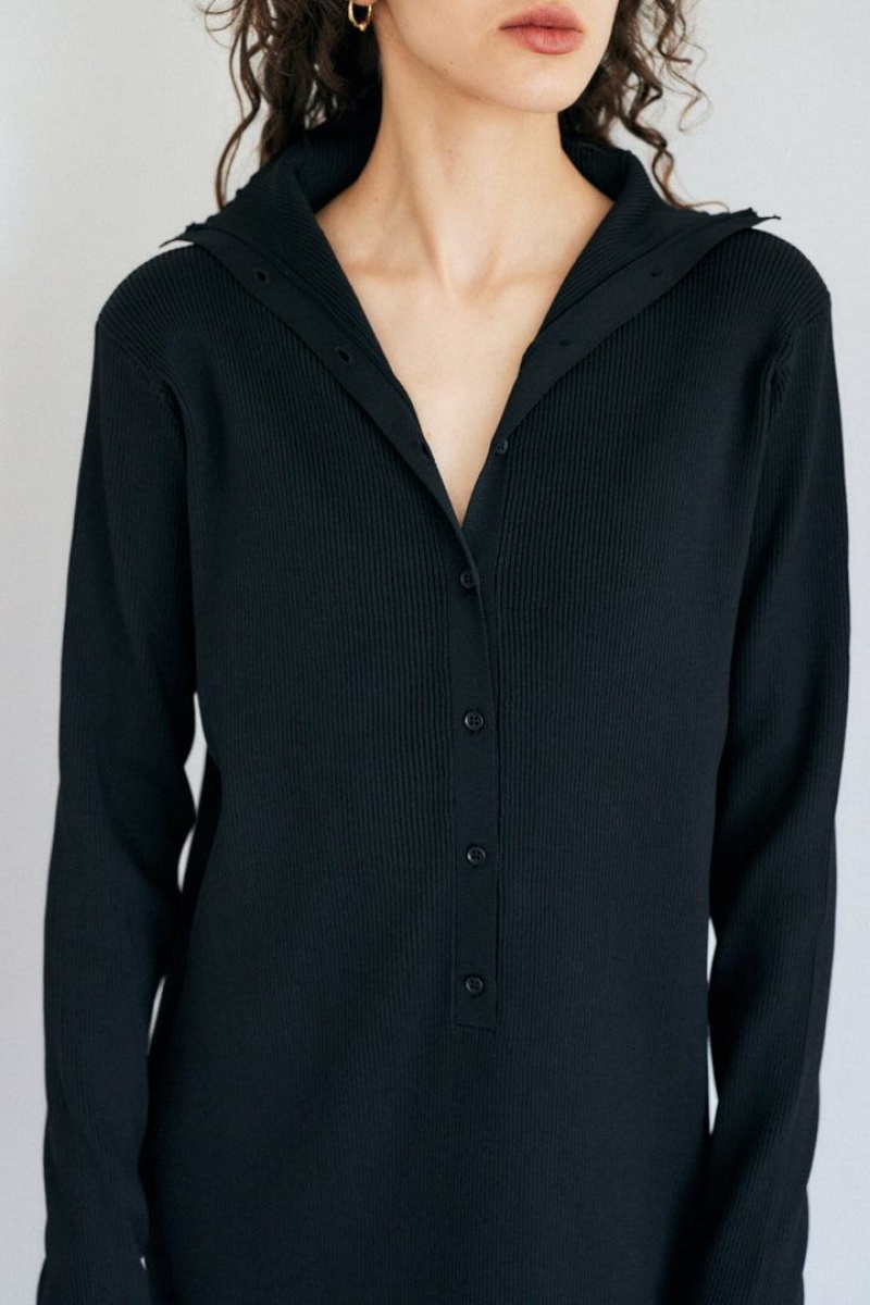 Dámské Šaty Moussy Turtle Knit Černé | LMU6497CL