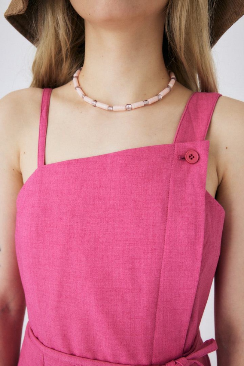 Dámské Šaty Moussy Wrap Jumper Růžové | KXT5742SB