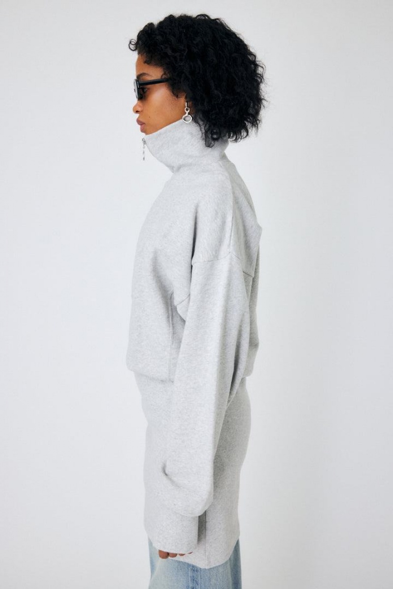 Dámské Šaty Moussy Zip Up Mini Tmavě Šedé | XOJ8739LU