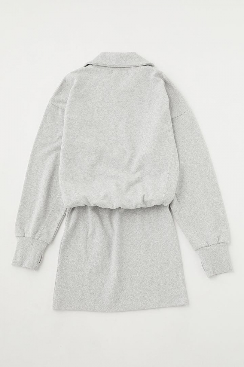 Dámské Šaty Moussy Zip Up Mini Tmavě Šedé | XOJ8739LU