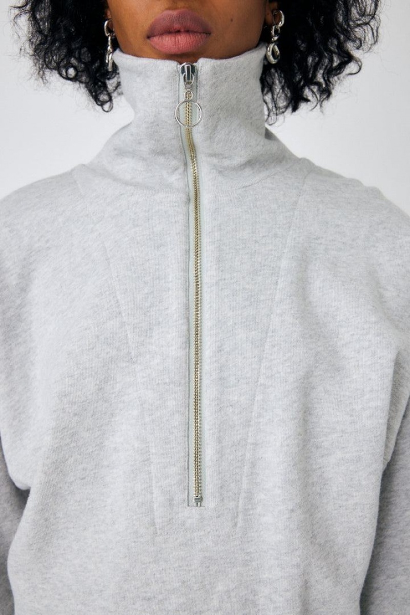 Dámské Šaty Moussy Zip Up Mini Tmavě Šedé | XOJ8739LU